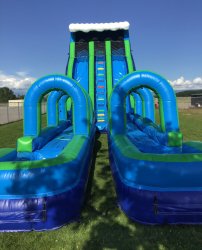 2420double2 906752612 27' Double Lane Wet/Dry Slide