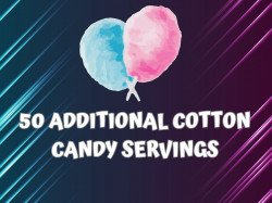 Cotton Candy additional Servings 50 count